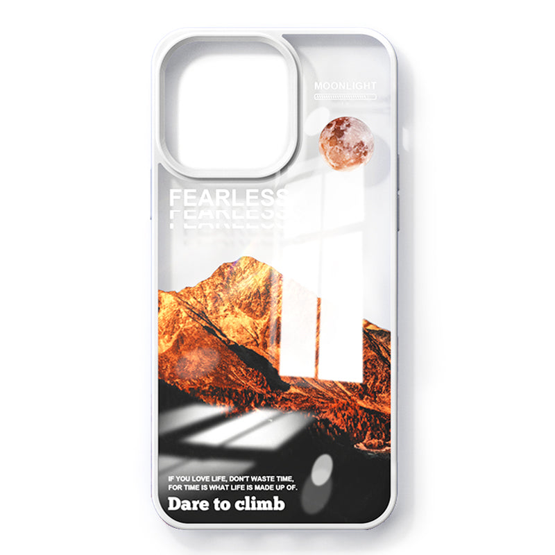 YOOBAO For iPhone 13 Pro 6.1 inch Drop-proof TPU Phone Case Volcano Iceberg Pattern Printing Back Cover