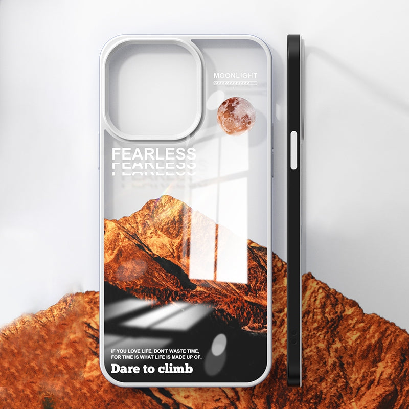 YOOBAO For iPhone 13 Pro 6.1 inch Drop-proof TPU Phone Case Volcano Iceberg Pattern Printing Back Cover