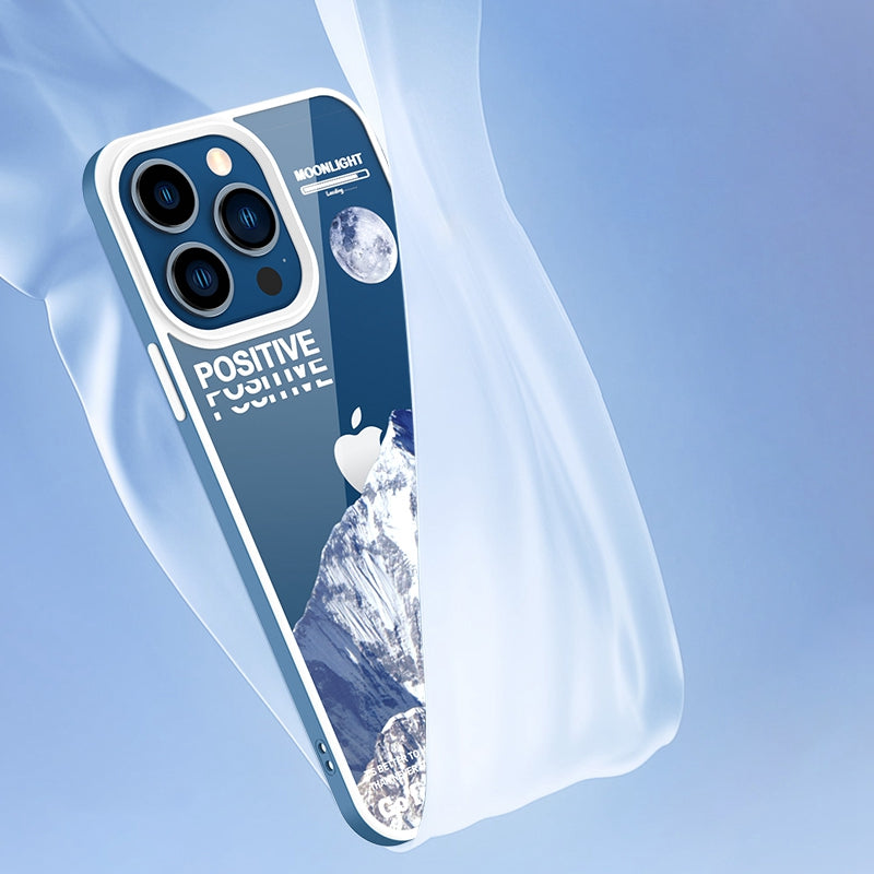 YOOBAO For iPhone 13 Pro 6.1 inch Drop-proof TPU Phone Case Volcano Iceberg Pattern Printing Back Cover