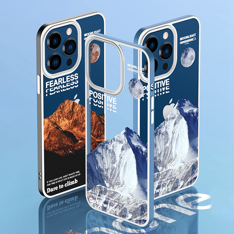 YOOBAO For iPhone 13 Pro 6.1 inch Drop-proof TPU Phone Case Volcano Iceberg Pattern Printing Back Cover