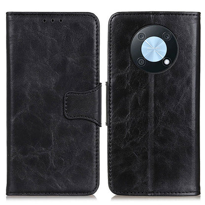 For Huawei nova Y90 4G / Enjoy 50 Pro 4G Split Leather Mobile Phone Cover Supporting Stand Phone Case Anti-drop Crazy Horse Texture Wallet Smartphone Shell