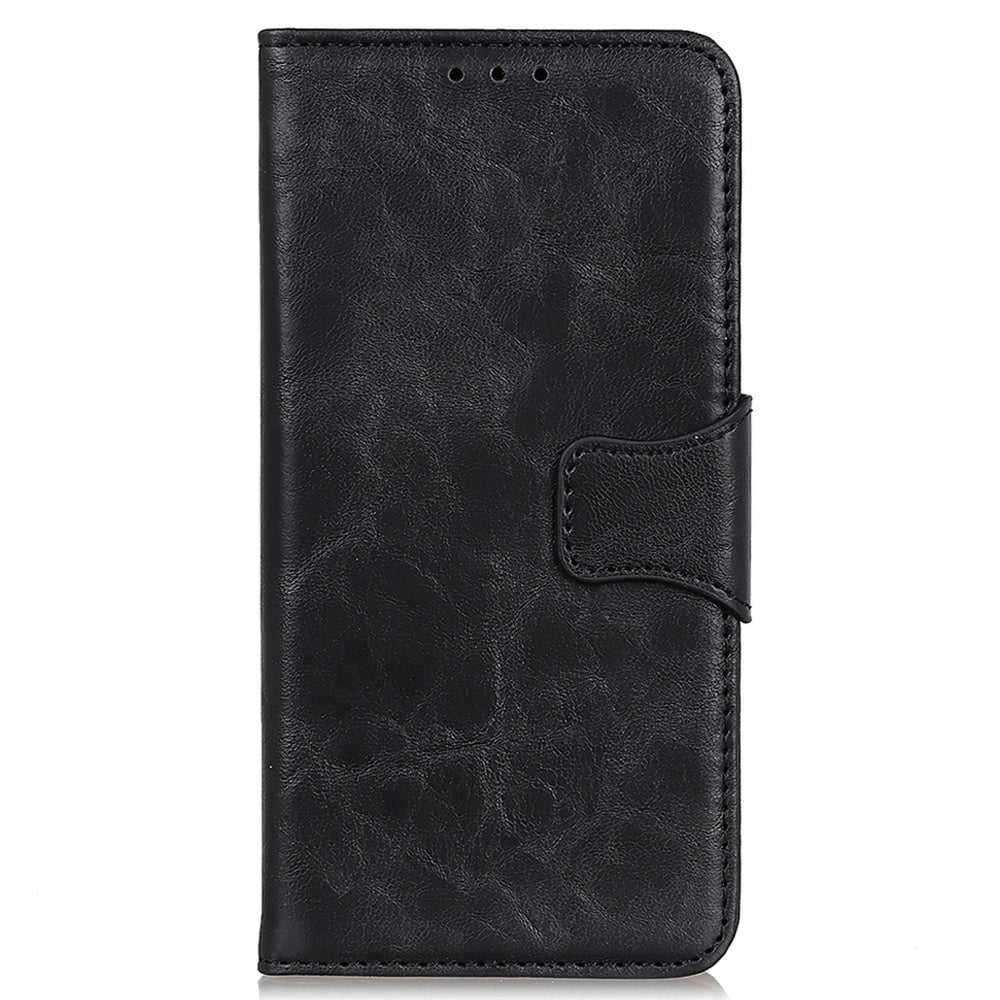 For Huawei nova Y90 4G / Enjoy 50 Pro 4G Split Leather Mobile Phone Cover Supporting Stand Phone Case Anti-drop Crazy Horse Texture Wallet Smartphone Shell