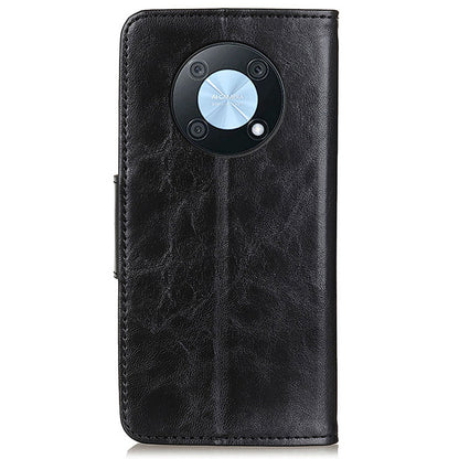 For Huawei nova Y90 4G / Enjoy 50 Pro 4G Split Leather Mobile Phone Cover Supporting Stand Phone Case Anti-drop Crazy Horse Texture Wallet Smartphone Shell