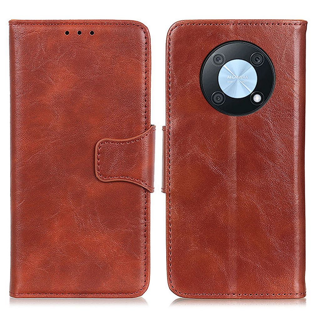 For Huawei nova Y90 4G / Enjoy 50 Pro 4G Split Leather Mobile Phone Cover Supporting Stand Phone Case Anti-drop Crazy Horse Texture Wallet Smartphone Shell