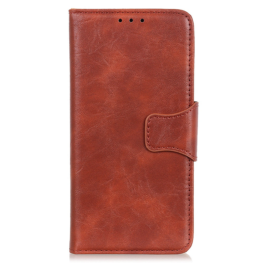 For Huawei nova Y90 4G / Enjoy 50 Pro 4G Split Leather Mobile Phone Cover Supporting Stand Phone Case Anti-drop Crazy Horse Texture Wallet Smartphone Shell