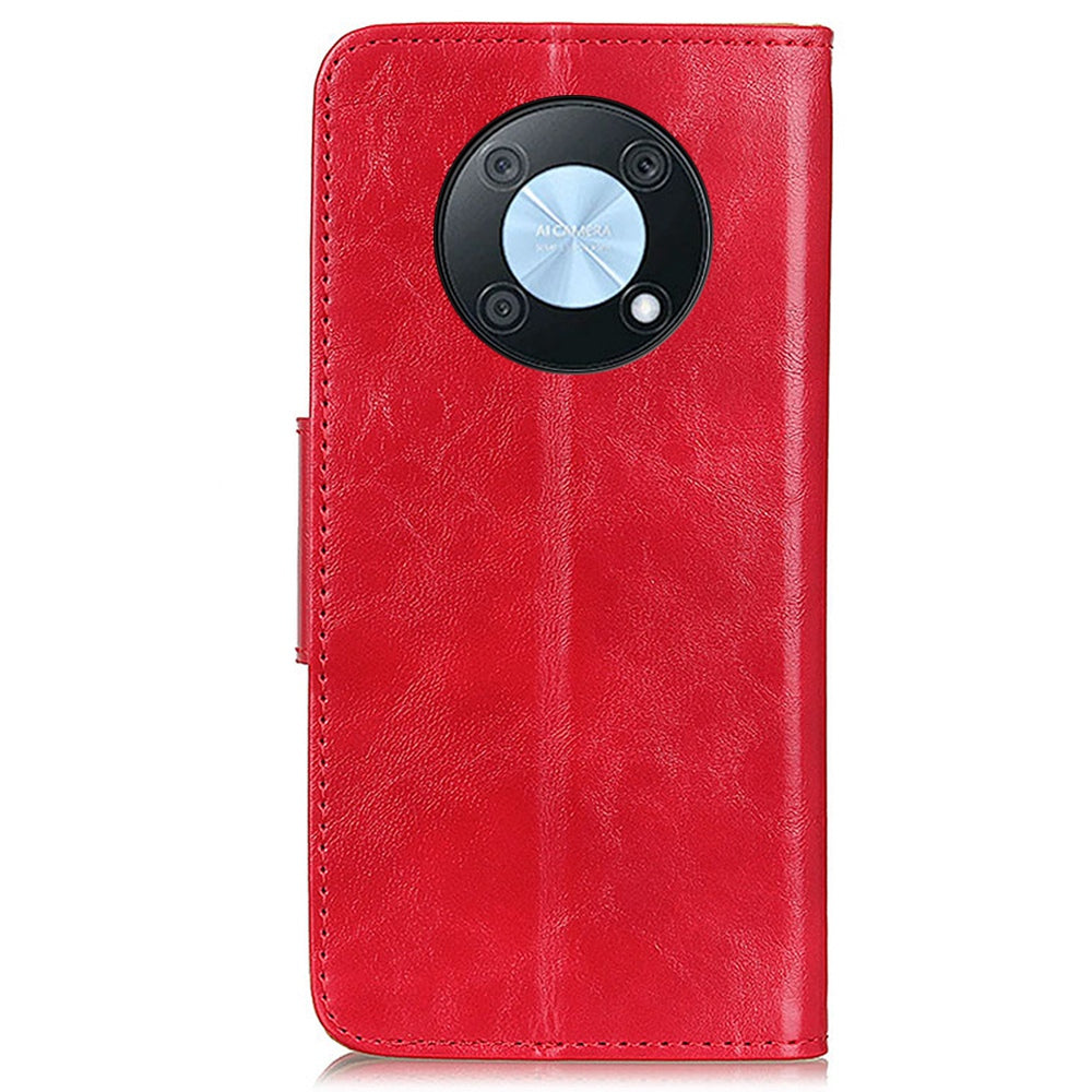 For Huawei nova Y90 4G / Enjoy 50 Pro 4G Split Leather Mobile Phone Cover Supporting Stand Phone Case Anti-drop Crazy Horse Texture Wallet Smartphone Shell