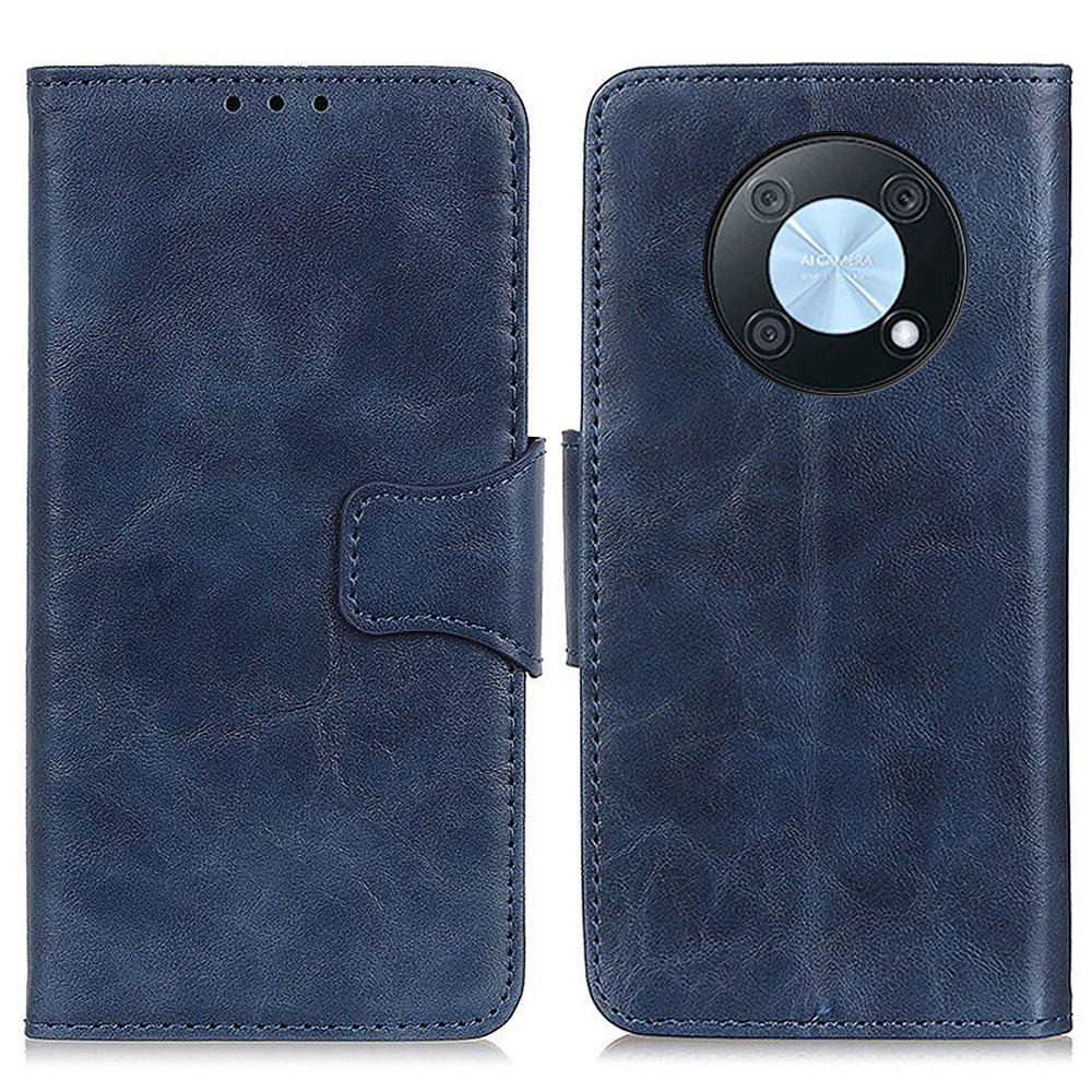 For Huawei nova Y90 4G / Enjoy 50 Pro 4G Split Leather Mobile Phone Cover Supporting Stand Phone Case Anti-drop Crazy Horse Texture Wallet Smartphone Shell