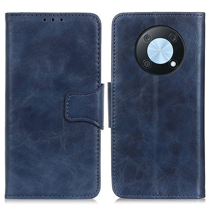 For Huawei nova Y90 4G / Enjoy 50 Pro 4G Split Leather Mobile Phone Cover Supporting Stand Phone Case Anti-drop Crazy Horse Texture Wallet Smartphone Shell