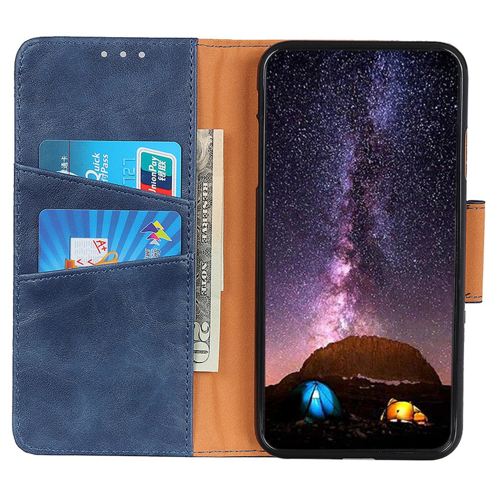 For Huawei nova Y90 4G / Enjoy 50 Pro 4G Split Leather Mobile Phone Cover Supporting Stand Phone Case Anti-drop Crazy Horse Texture Wallet Smartphone Shell