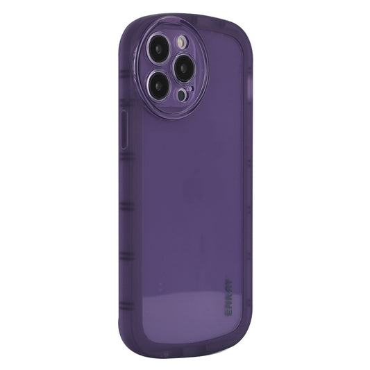 ENKAY HAT PRINCE For iPhone 13 Pro 6.1 inch Matte Anti-fingerprint Translucent Anti-wear Thicken Edge Precise Cutout TPU Phone Case