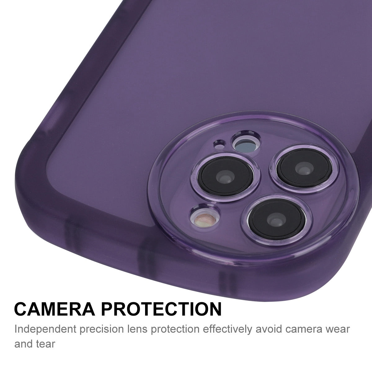 ENKAY HAT PRINCE For iPhone 13 Pro 6.1 inch Matte Anti-fingerprint Translucent Anti-wear Thicken Edge Precise Cutout TPU Phone Case