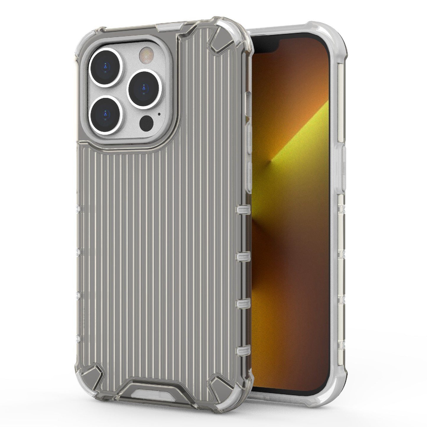For iPhone 13 Pro 6.1 inch Anti-Fall Phone Case PC+TPU Hybrid Shockproof Phone Protector