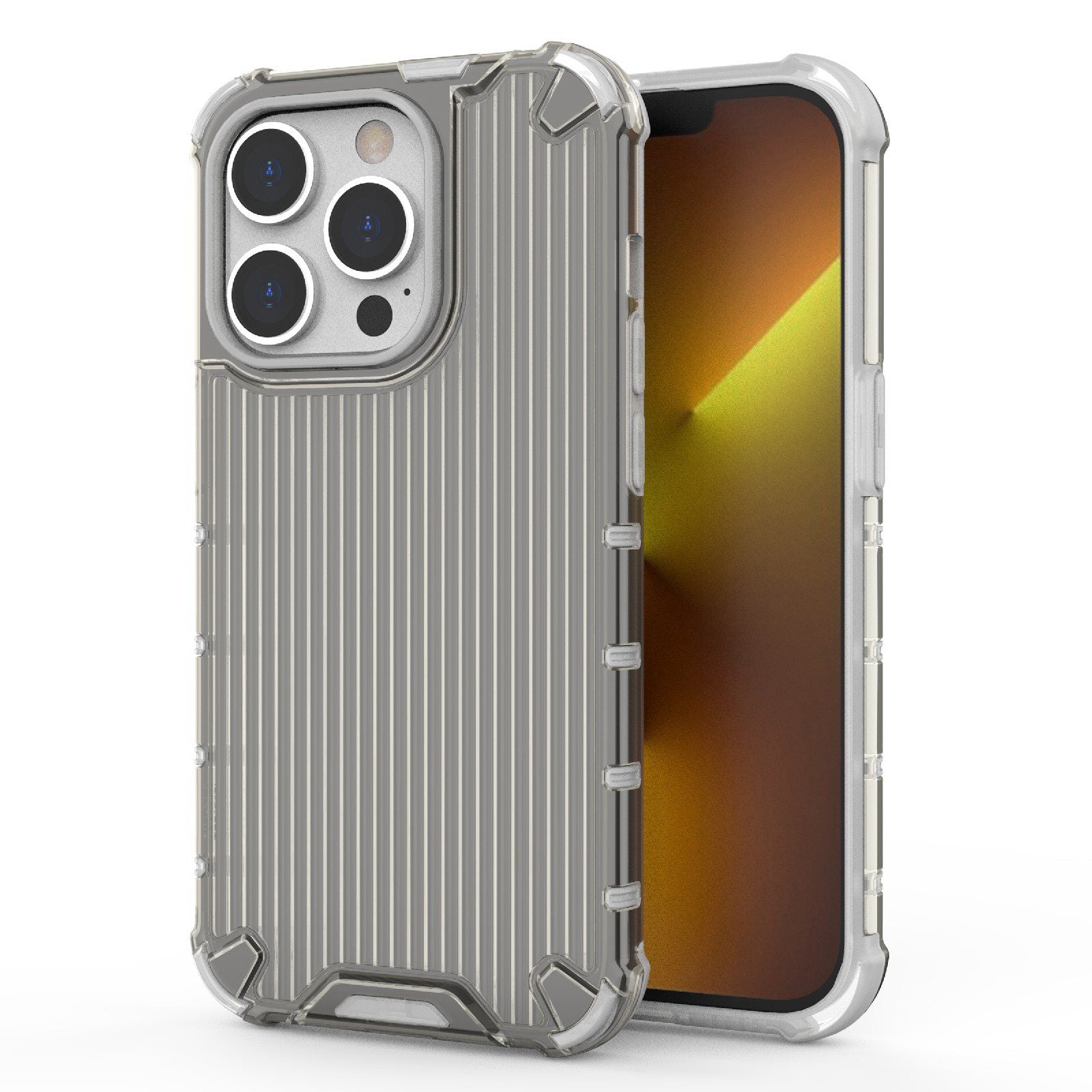 For iPhone 13 Pro 6.1 inch Anti-Fall Phone Case PC+TPU Hybrid Shockproof Phone Protector