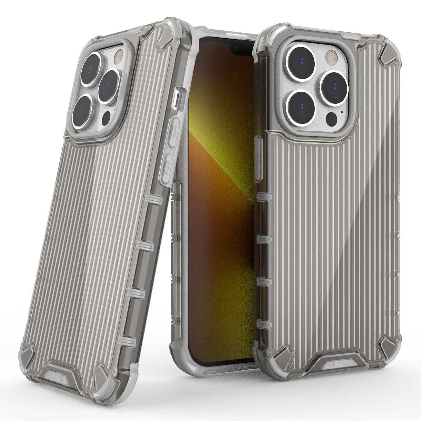 For iPhone 13 Pro 6.1 inch Anti-Fall Phone Case PC+TPU Hybrid Shockproof Phone Protector