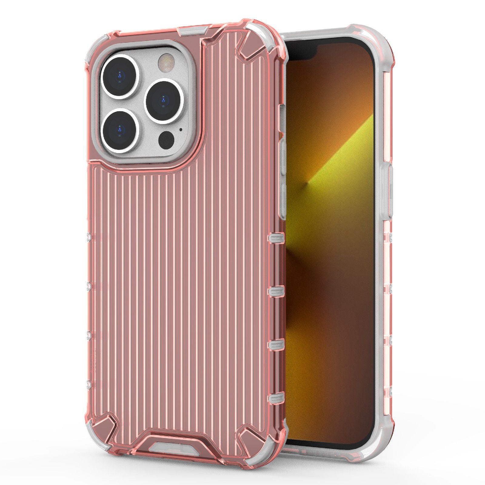 For iPhone 13 Pro 6.1 inch Anti-Fall Phone Case PC+TPU Hybrid Shockproof Phone Protector