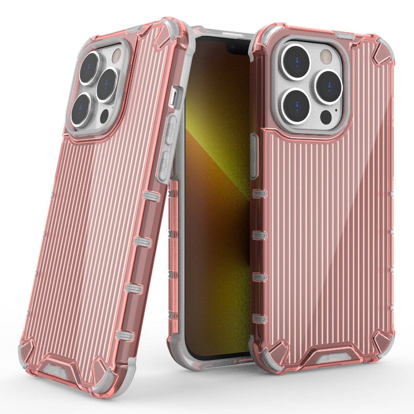For iPhone 13 Pro 6.1 inch Anti-Fall Phone Case PC+TPU Hybrid Shockproof Phone Protector