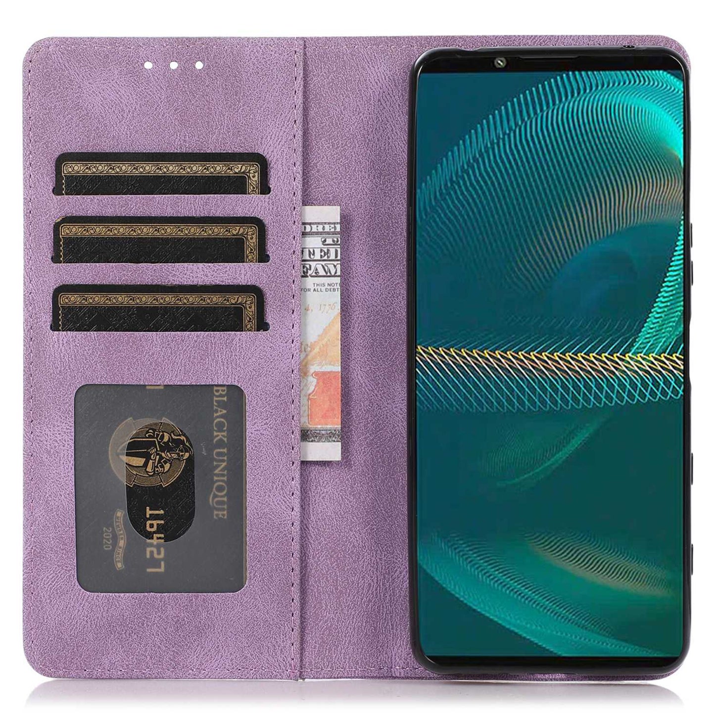 For Sony Xperia 5 III 5G Shockproof Case PU Leather Wallet Phone Shell Magnetic Closure Stand Cover