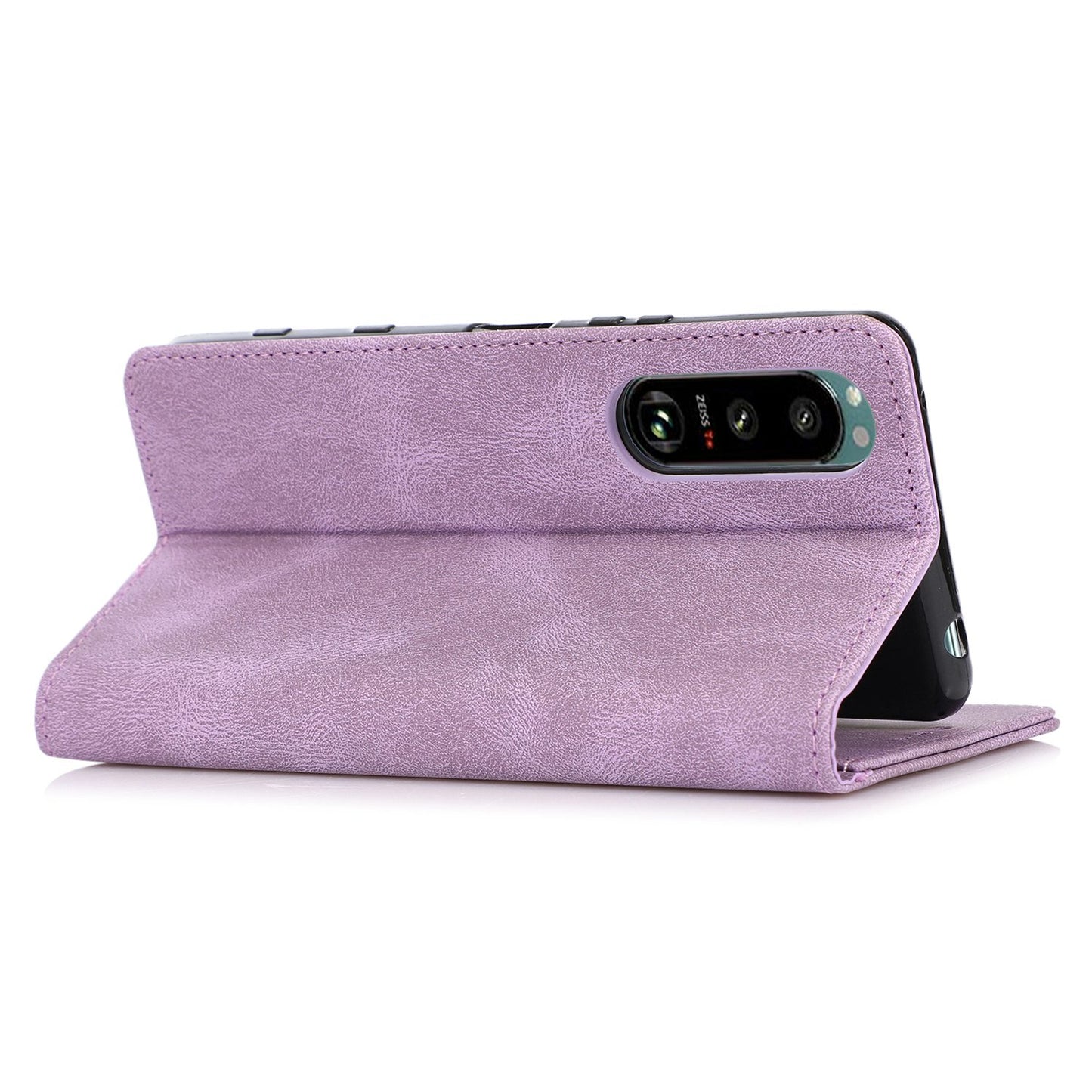 For Sony Xperia 5 III 5G Shockproof Case PU Leather Wallet Phone Shell Magnetic Closure Stand Cover