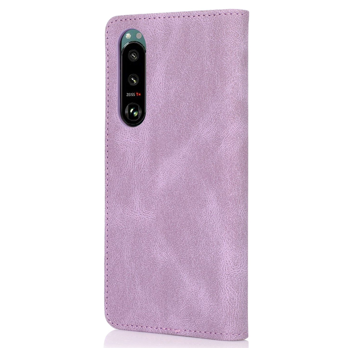 For Sony Xperia 5 III 5G Shockproof Case PU Leather Wallet Phone Shell Magnetic Closure Stand Cover