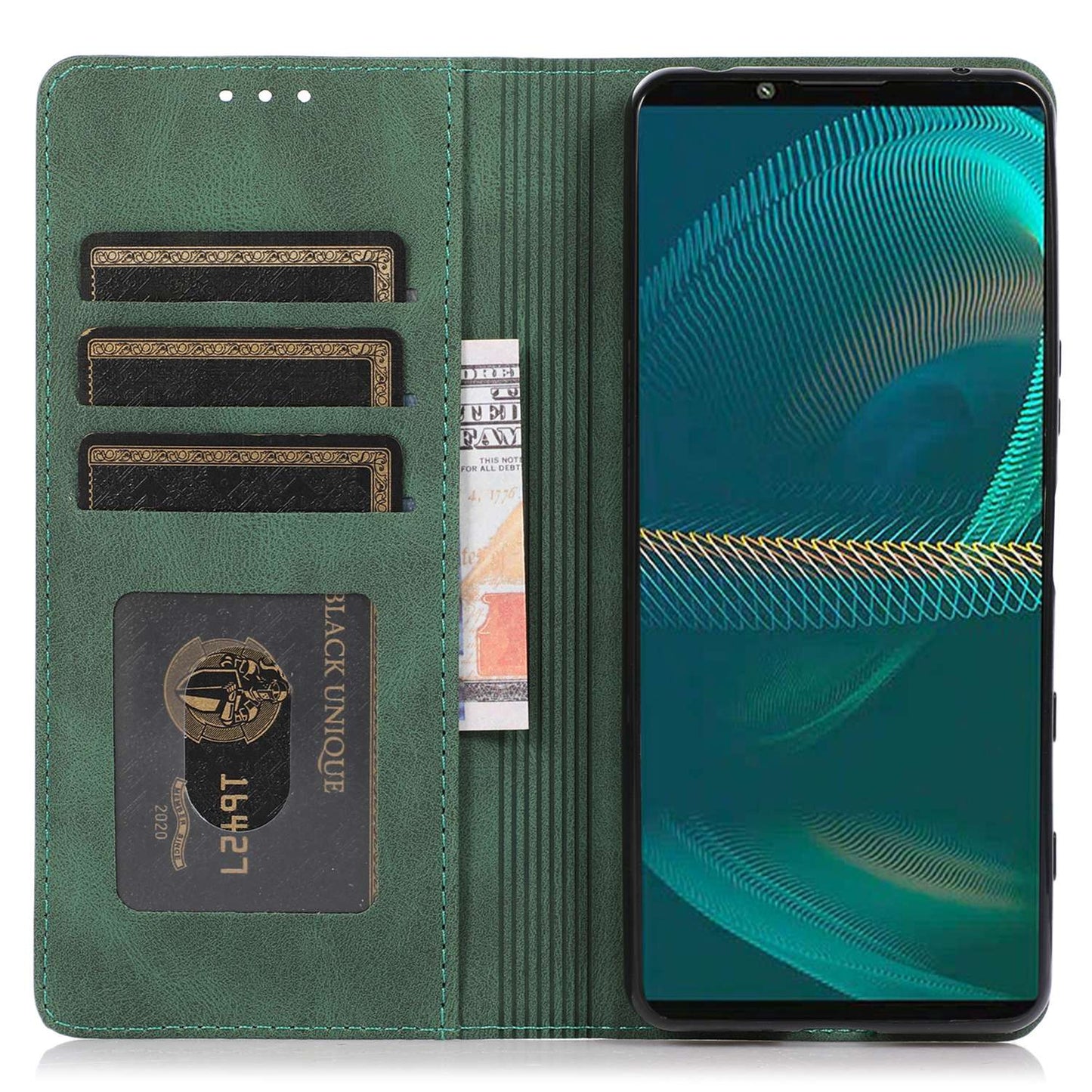For Sony Xperia 5 III 5G Shockproof Case PU Leather Wallet Phone Shell Magnetic Closure Stand Cover