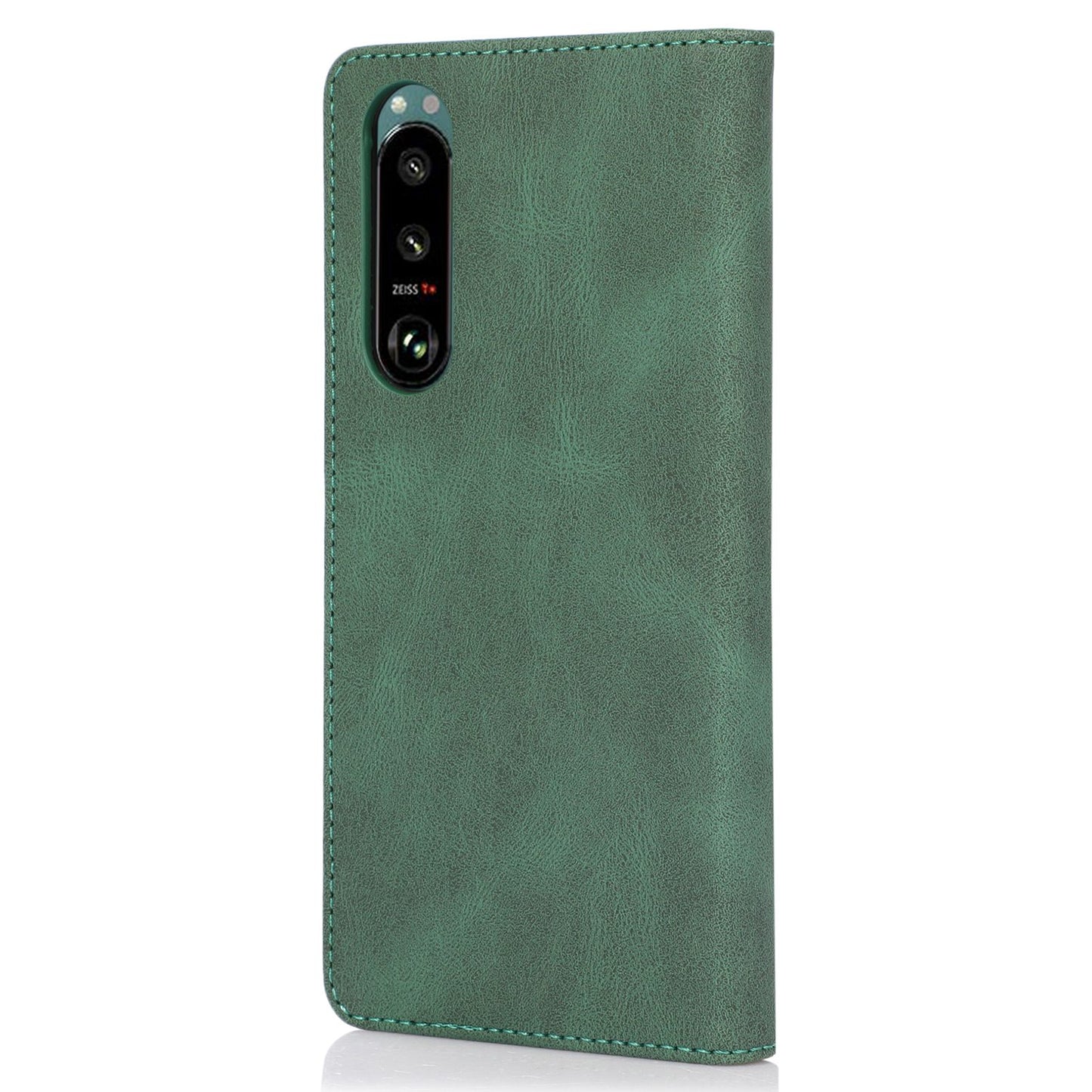 For Sony Xperia 5 III 5G Shockproof Case PU Leather Wallet Phone Shell Magnetic Closure Stand Cover
