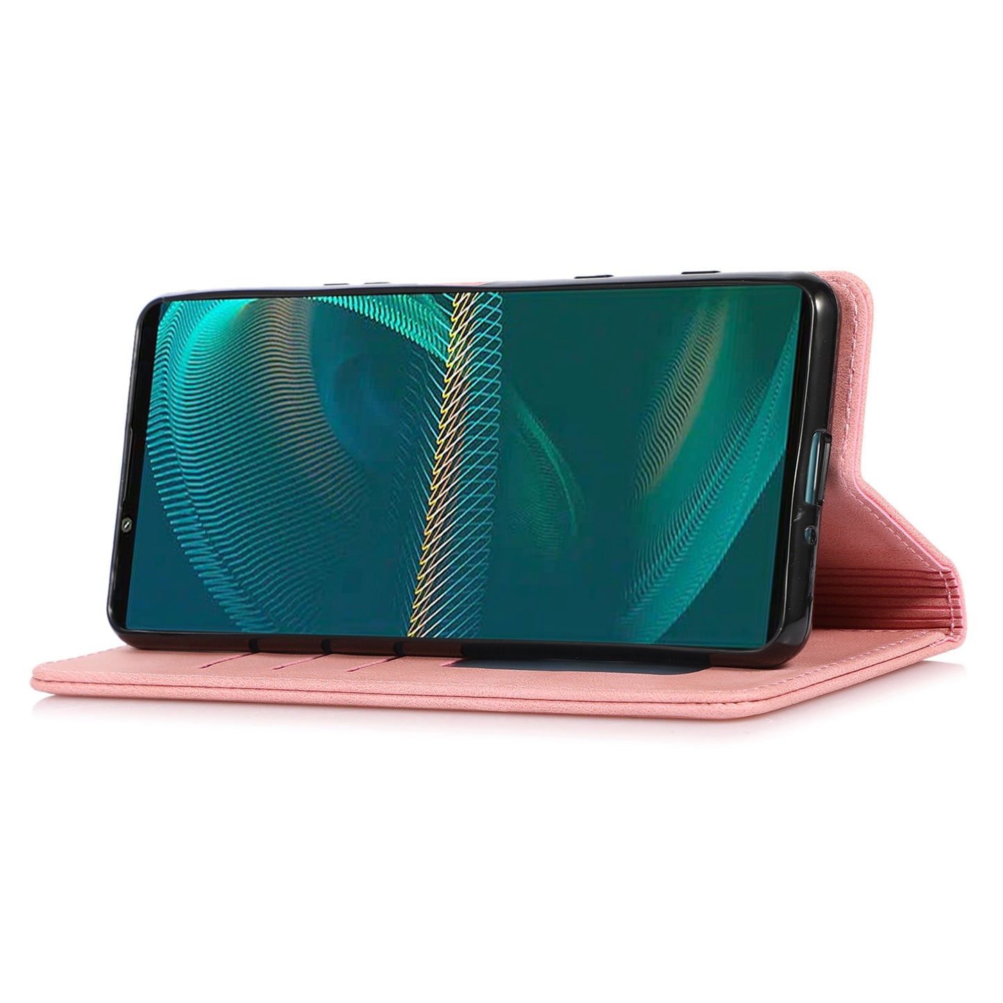 For Sony Xperia 5 III 5G Shockproof Case PU Leather Wallet Phone Shell Magnetic Closure Stand Cover