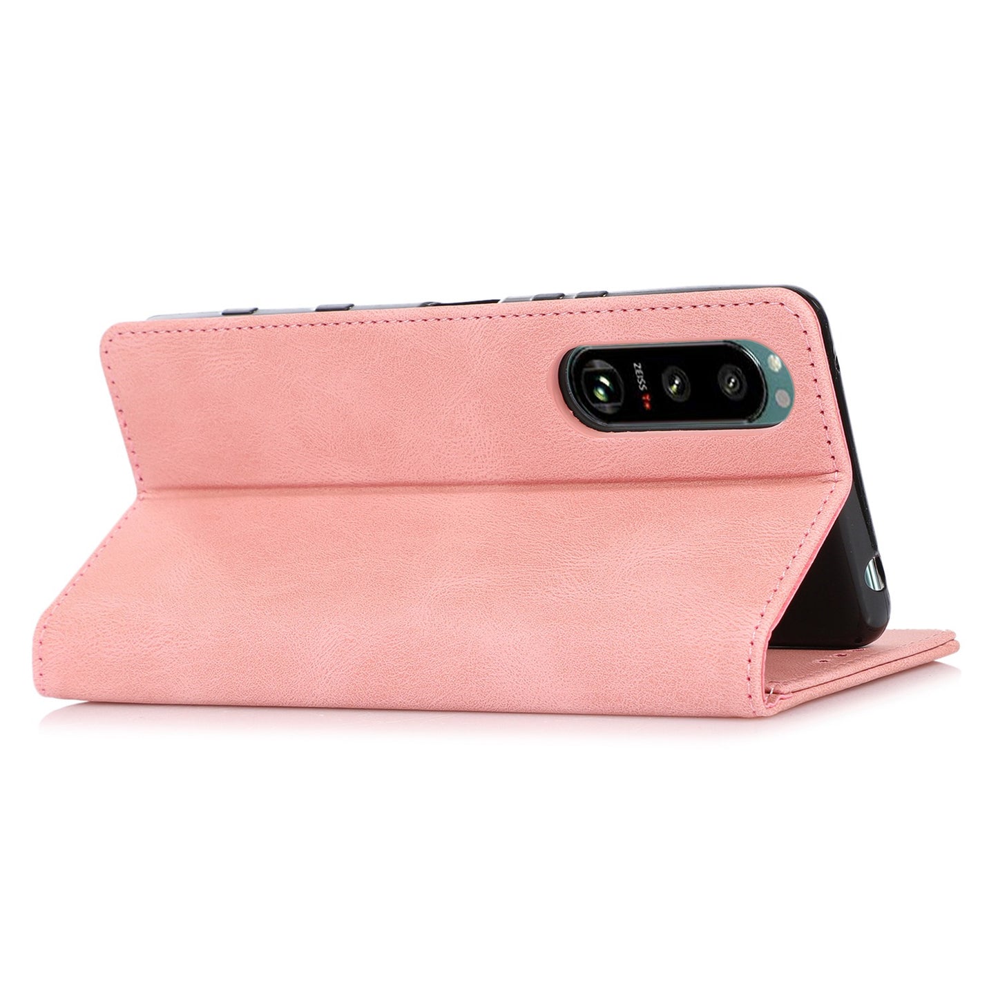For Sony Xperia 5 III 5G Shockproof Case PU Leather Wallet Phone Shell Magnetic Closure Stand Cover