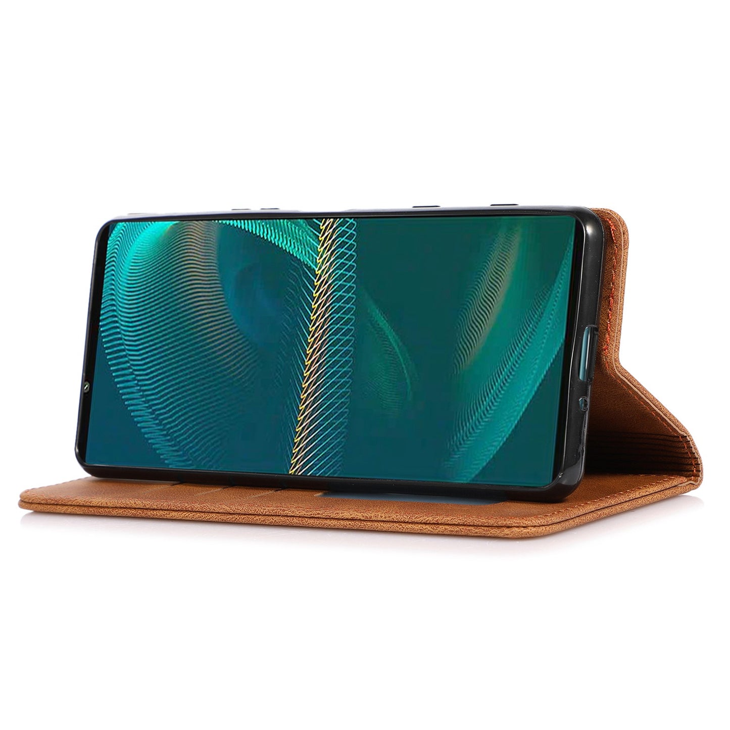 For Sony Xperia 5 III 5G Shockproof Case PU Leather Wallet Phone Shell Magnetic Closure Stand Cover
