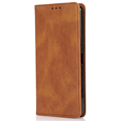 For Sony Xperia 5 III 5G Shockproof Case PU Leather Wallet Phone Shell Magnetic Closure Stand Cover
