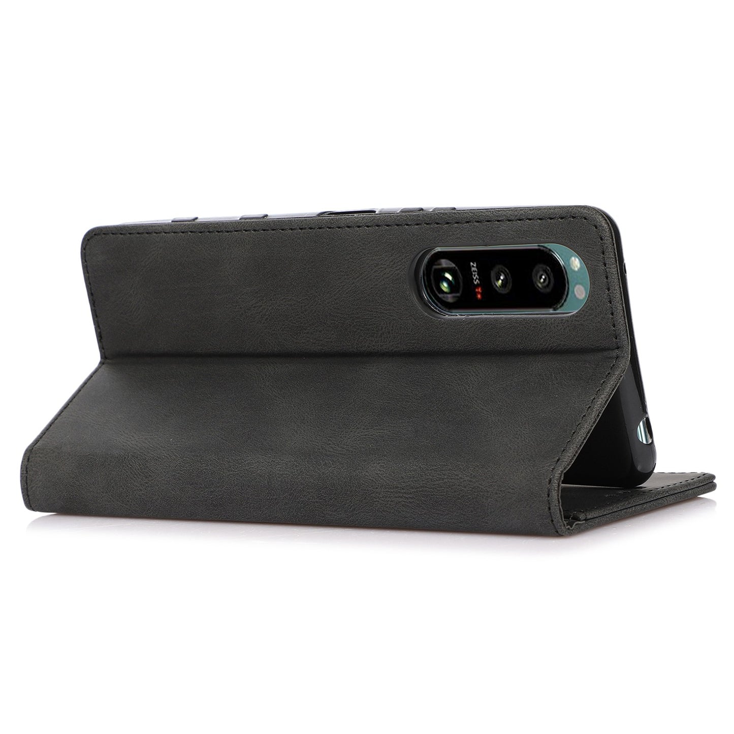For Sony Xperia 5 III 5G Shockproof Case PU Leather Wallet Phone Shell Magnetic Closure Stand Cover