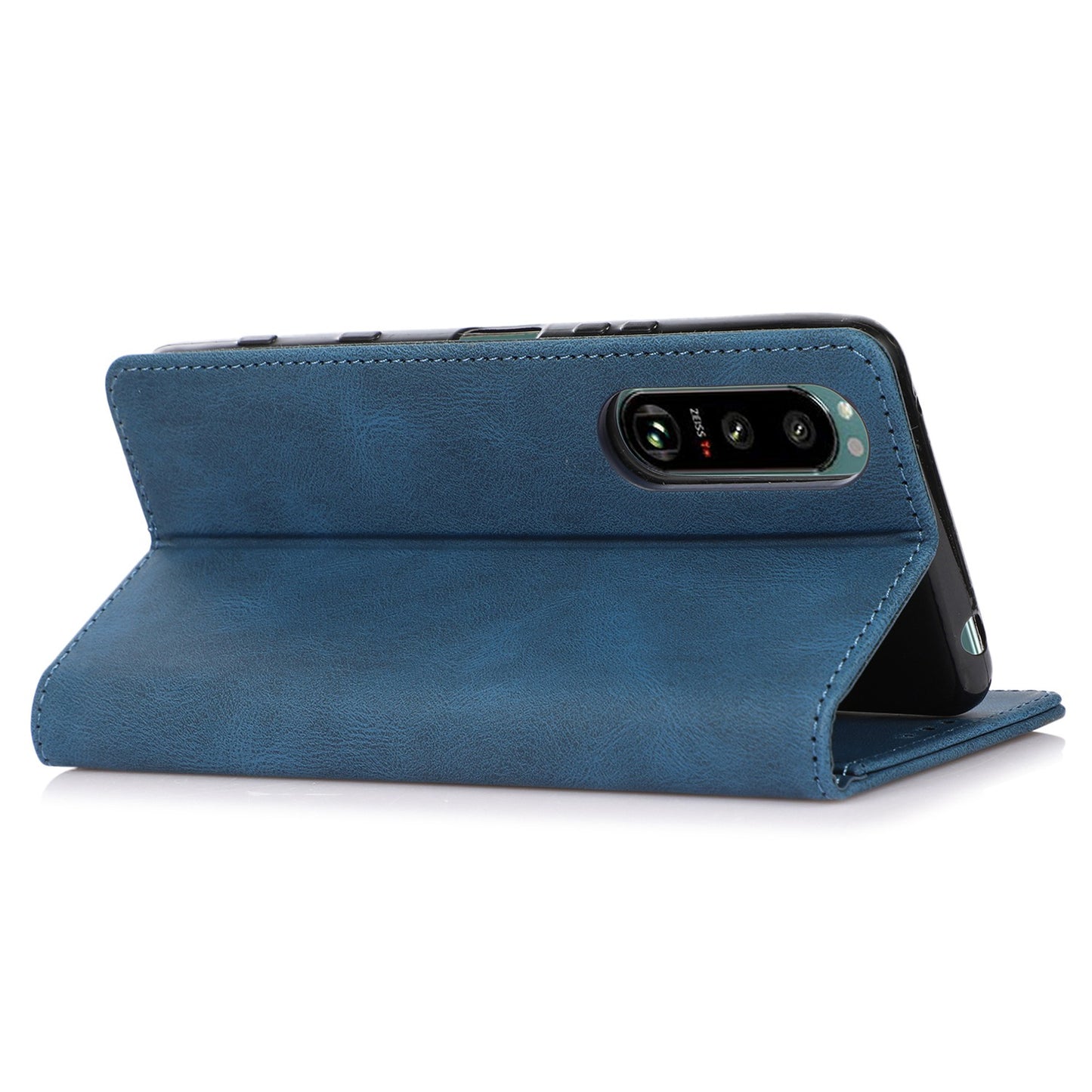 For Sony Xperia 5 III 5G Shockproof Case PU Leather Wallet Phone Shell Magnetic Closure Stand Cover