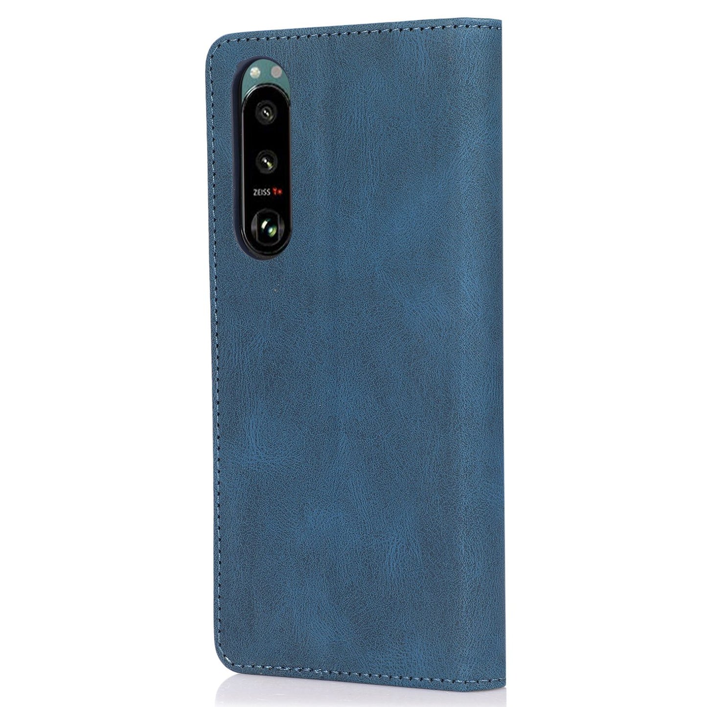 For Sony Xperia 5 III 5G Shockproof Case PU Leather Wallet Phone Shell Magnetic Closure Stand Cover
