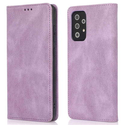 For Samsung Galaxy A52 4G  /  5G / A52s 5G Magnetic Adsorption Phone Case PU Leather Protective Cover with Stand / Wallet
