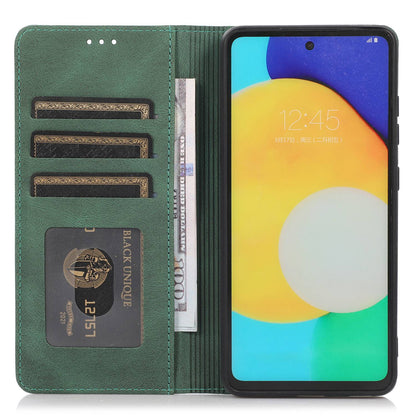 For Samsung Galaxy A52 4G  /  5G / A52s 5G Magnetic Adsorption Phone Case PU Leather Protective Cover with Stand / Wallet