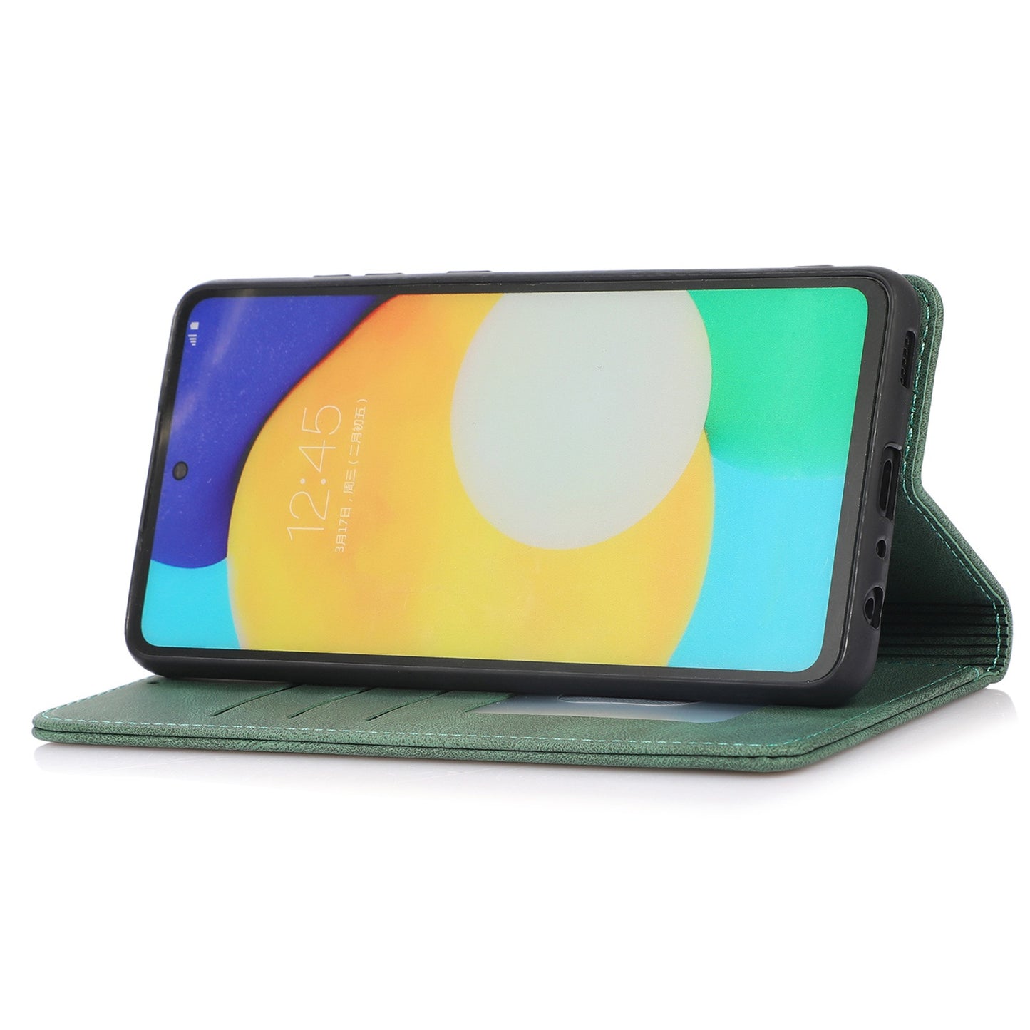 For Samsung Galaxy A52 4G  /  5G / A52s 5G Magnetic Adsorption Phone Case PU Leather Protective Cover with Stand / Wallet