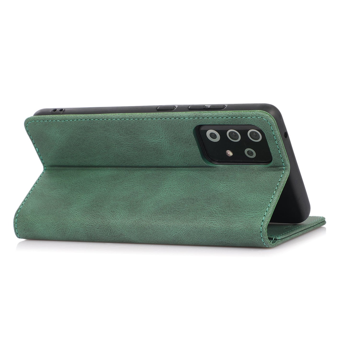 For Samsung Galaxy A52 4G  /  5G / A52s 5G Magnetic Adsorption Phone Case PU Leather Protective Cover with Stand / Wallet