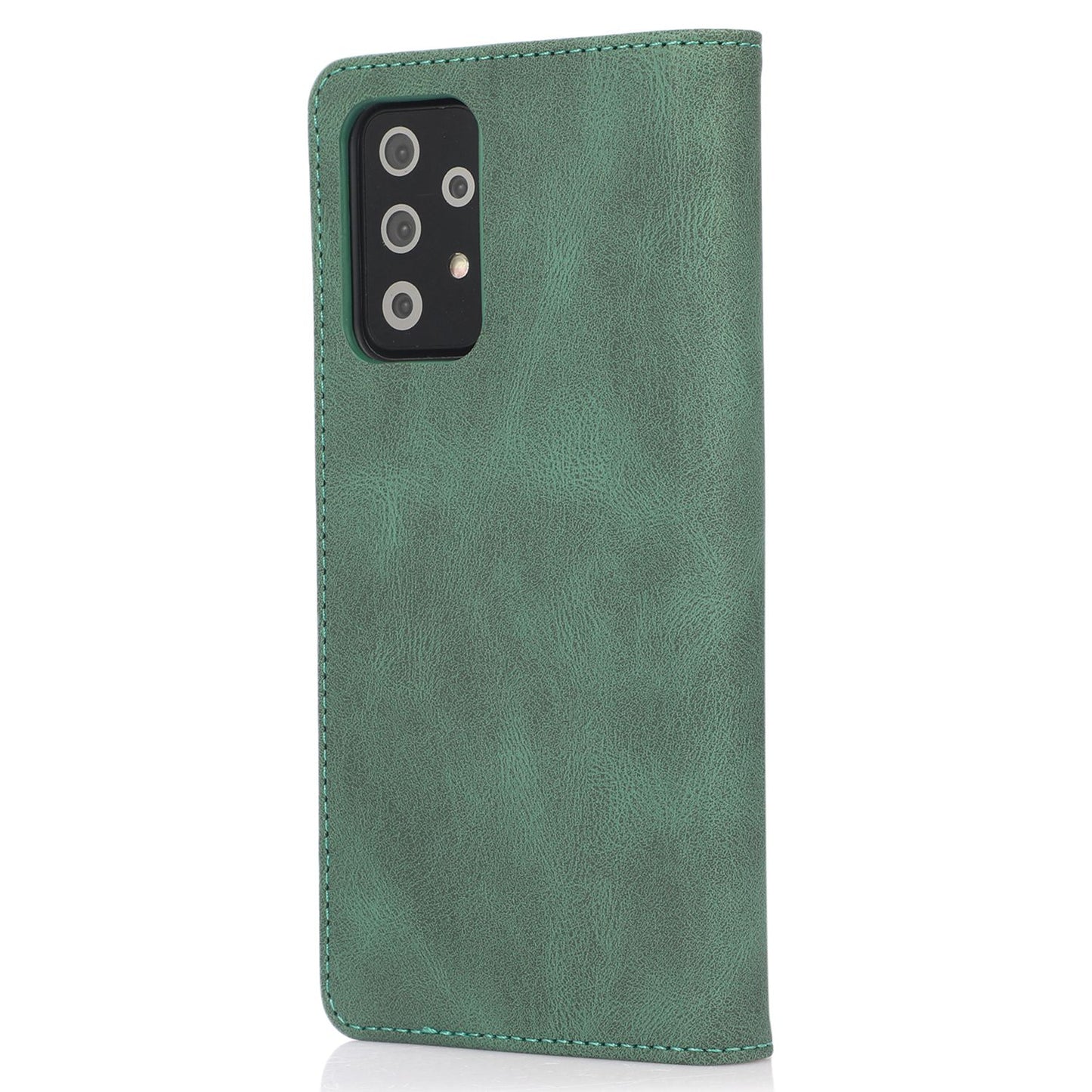 For Samsung Galaxy A52 4G  /  5G / A52s 5G Magnetic Adsorption Phone Case PU Leather Protective Cover with Stand / Wallet