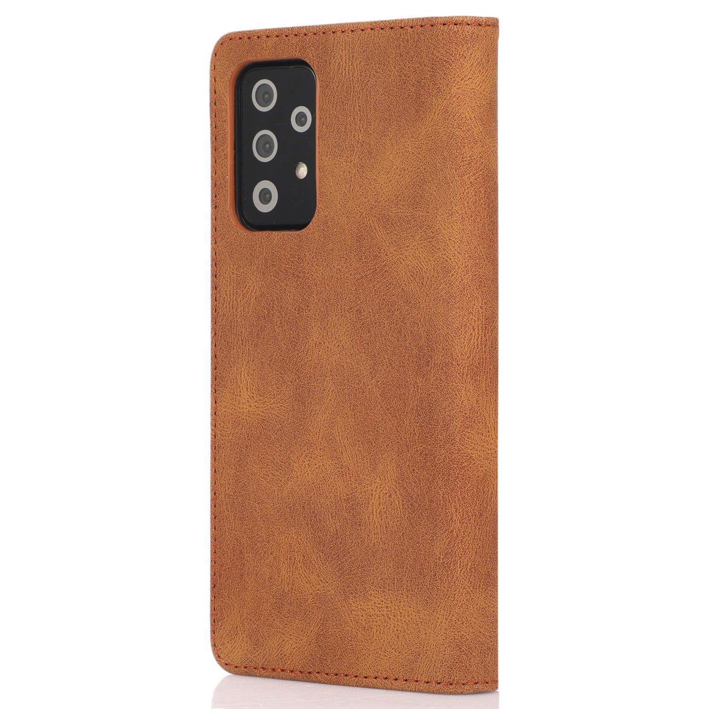 For Samsung Galaxy A52 4G  /  5G / A52s 5G Magnetic Adsorption Phone Case PU Leather Protective Cover with Stand / Wallet