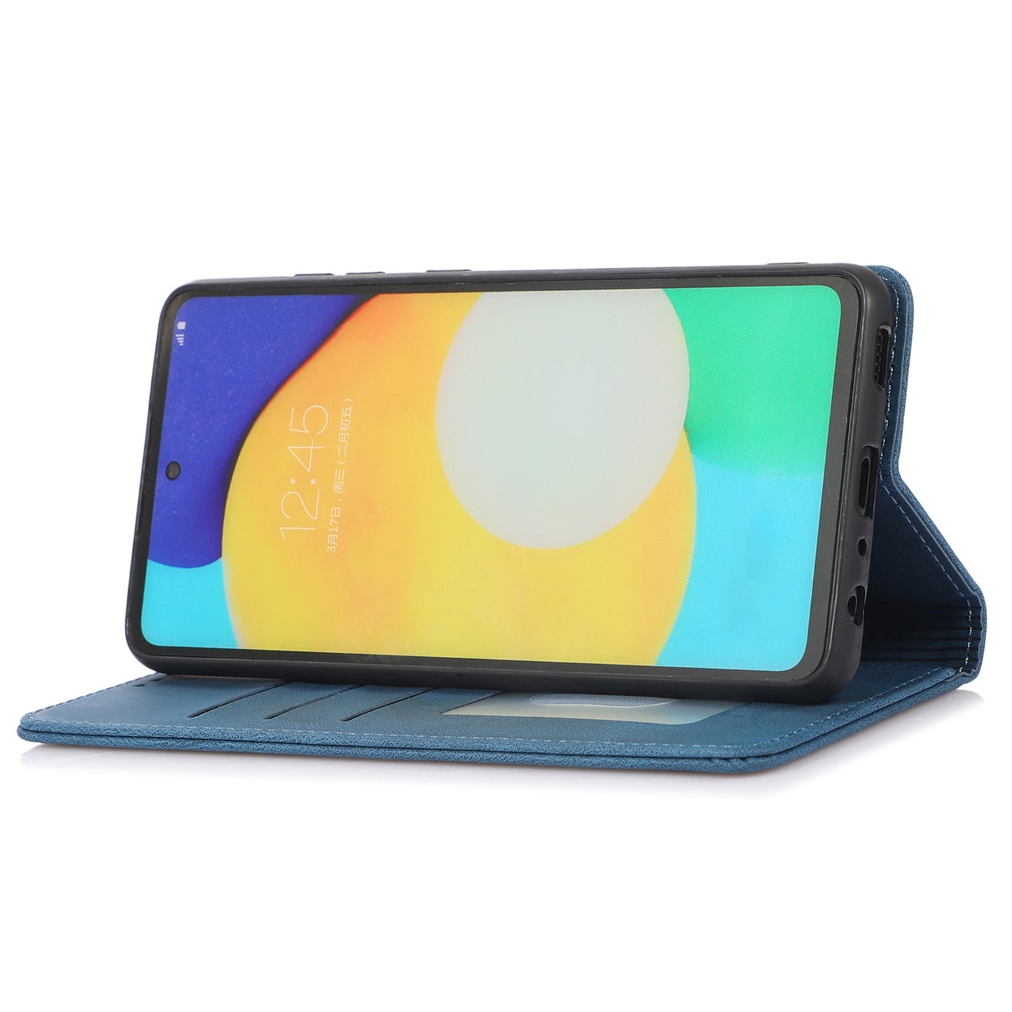 For Samsung Galaxy A52 4G  /  5G / A52s 5G Magnetic Adsorption Phone Case PU Leather Protective Cover with Stand / Wallet
