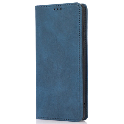 For Samsung Galaxy A52 4G  /  5G / A52s 5G Magnetic Adsorption Phone Case PU Leather Protective Cover with Stand / Wallet