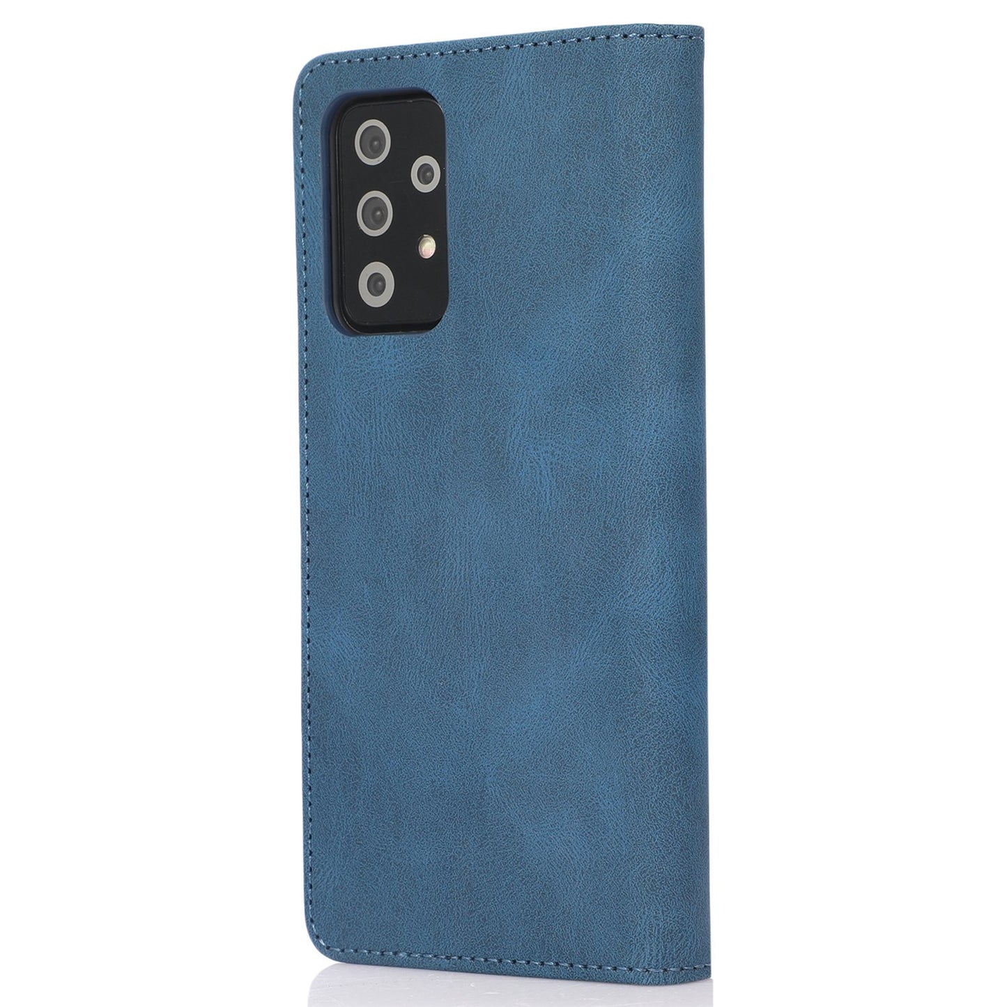 For Samsung Galaxy A52 4G  /  5G / A52s 5G Magnetic Adsorption Phone Case PU Leather Protective Cover with Stand / Wallet