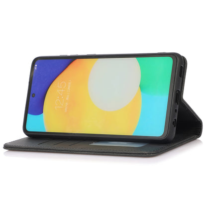 For Samsung Galaxy A52 4G  /  5G / A52s 5G Magnetic Adsorption Phone Case PU Leather Protective Cover with Stand / Wallet