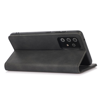 For Samsung Galaxy A52 4G  /  5G / A52s 5G Magnetic Adsorption Phone Case PU Leather Protective Cover with Stand / Wallet