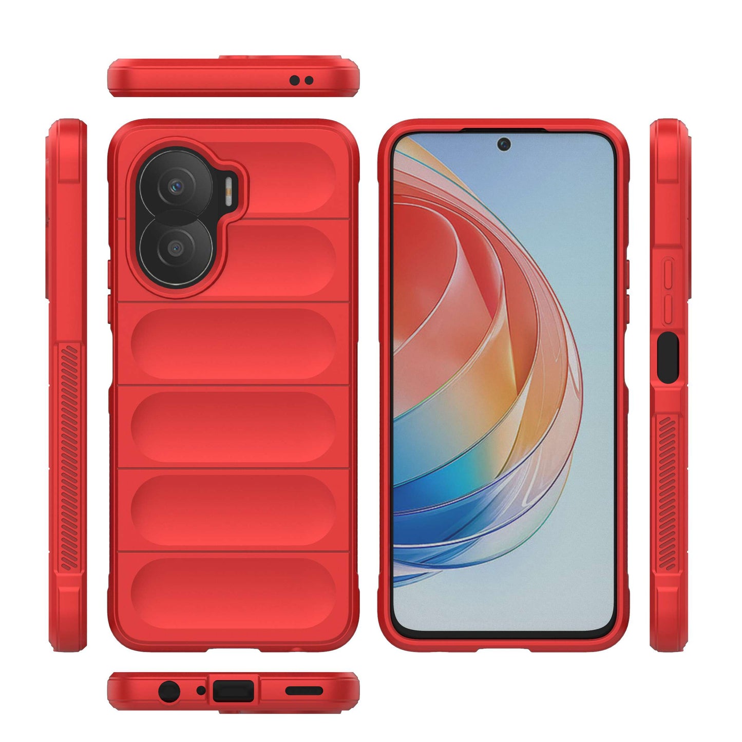 For Honor X40i 5G TPU Defender Rugged Mobile Phone Shell Precise Cutout Anti-scratch Back Cover
