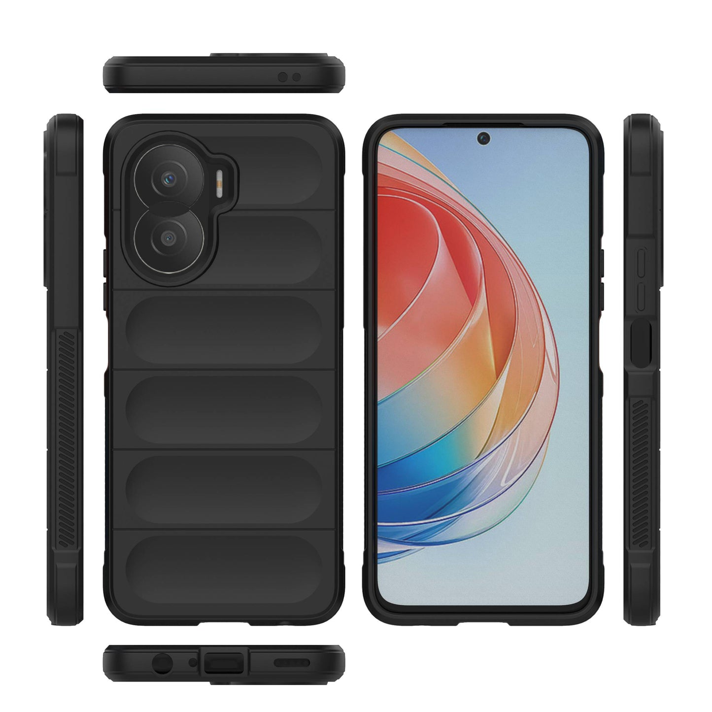 For Honor X40i 5G TPU Defender Rugged Mobile Phone Shell Precise Cutout Anti-scratch Back Cover