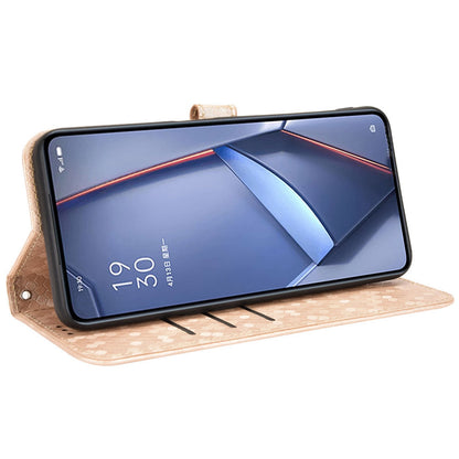 For Infinix Hot 12 4G Mobile Phone Wallet Case Dot Pattern Imprinted PU Leather Stand Phone Cover