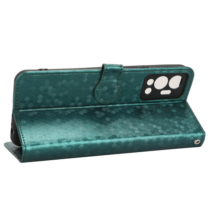 For Infinix Hot 12 4G Mobile Phone Wallet Case Dot Pattern Imprinted PU Leather Stand Phone Cover