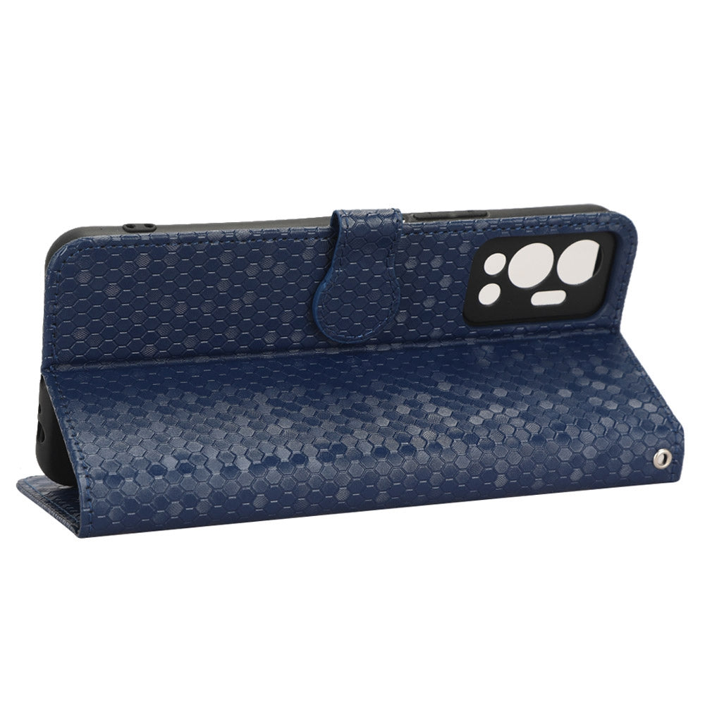 For Infinix Hot 12 4G Mobile Phone Wallet Case Dot Pattern Imprinted PU Leather Stand Phone Cover