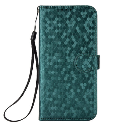 For Samsung Galaxy A13 4G Dot Pattern Imprinted Phone Cover Anti-scratch PU Leather Stand Wallet Phone Case