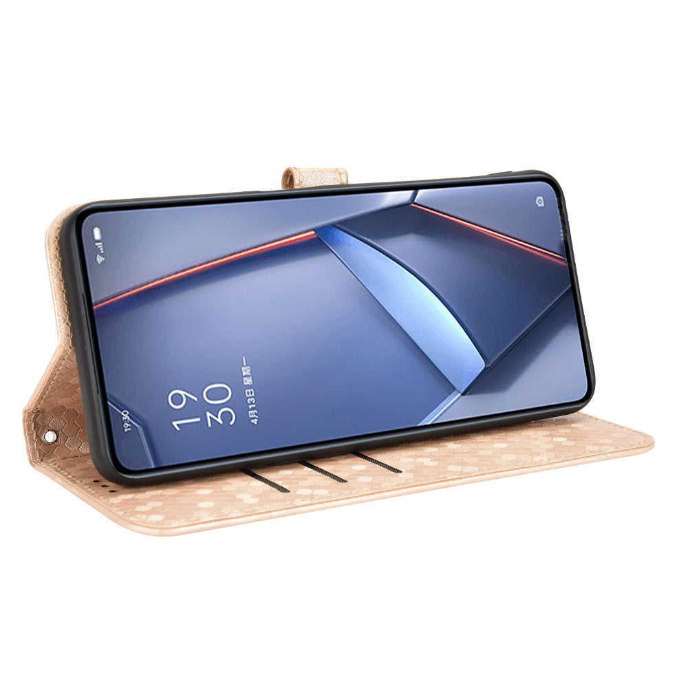 For Samsung Galaxy A13 4G Dot Pattern Imprinted Phone Cover Anti-scratch PU Leather Stand Wallet Phone Case